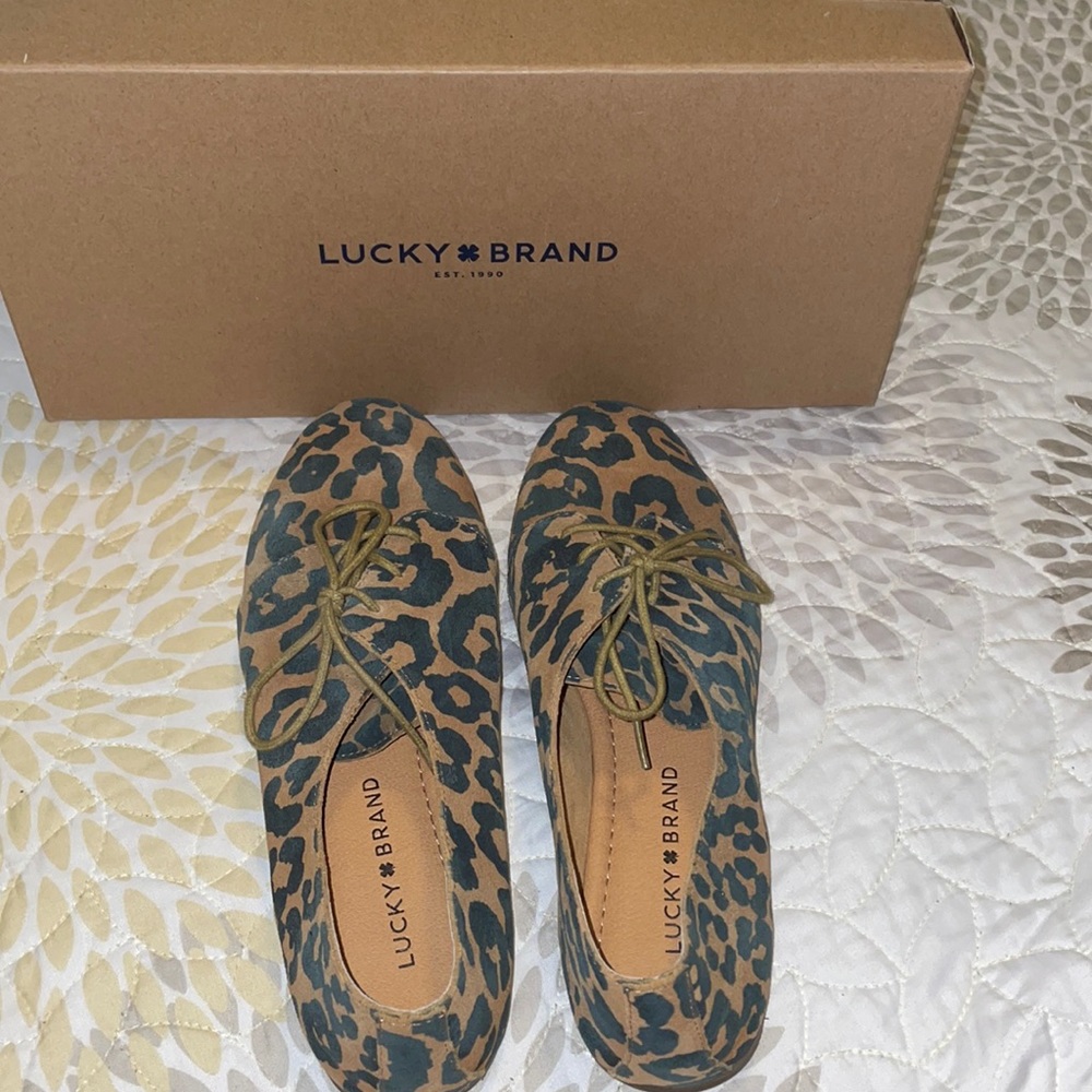 Lucky Brand Loafers. Leopard print.